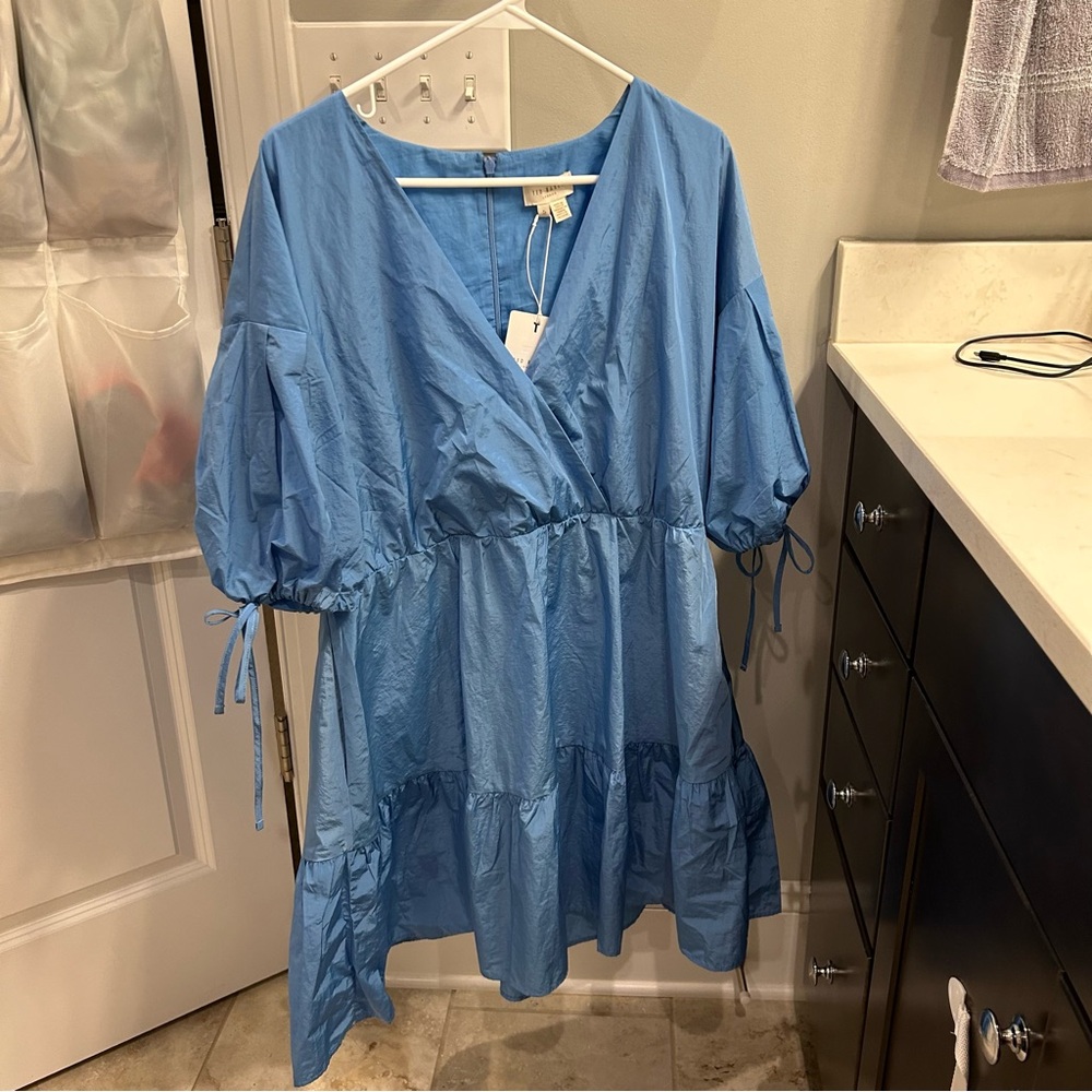 TED BAKER SUZA WRAP MINI DRESS